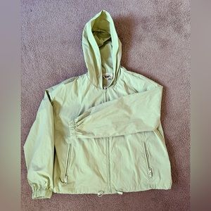 Madewell hiking hoodie crop jacket. Matcha green color